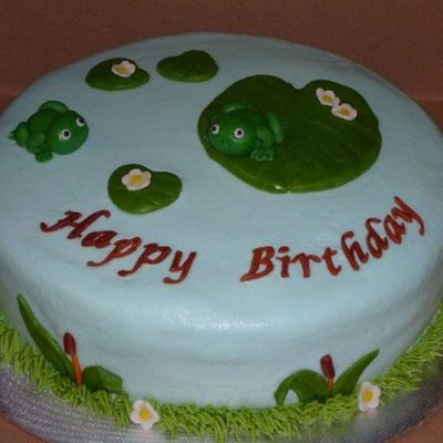 Frog Birthday Cake