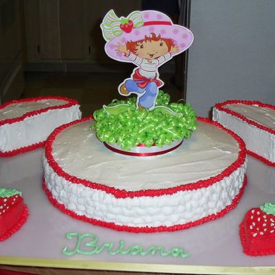Strawberry Shortcake Birthday Cake