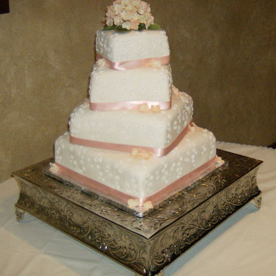 Offset Square Wedding Cake
