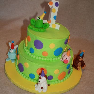 Frog And Friends Cake