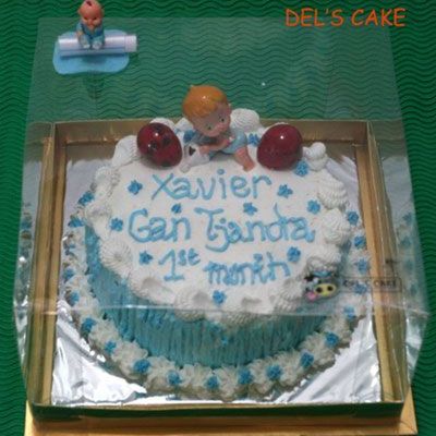 1 Month Baby Boy Cake Celeberation
