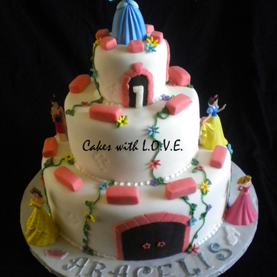 Pink And White Princess Castle