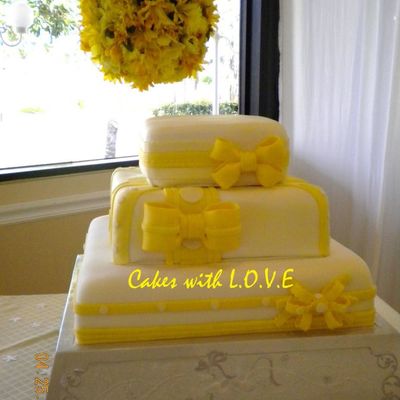 Canary Wedding Cake