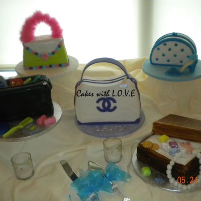 Purses, Shoes, Jewelry Box And Make Up