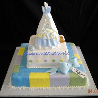 Quilt Babyshower Cake