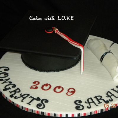 Graduation Cap And Diploma