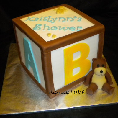 Baby Block Cake