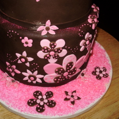 Flower Pink & Chocolate