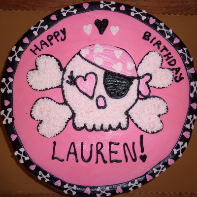 Pink Skull And Crossbones