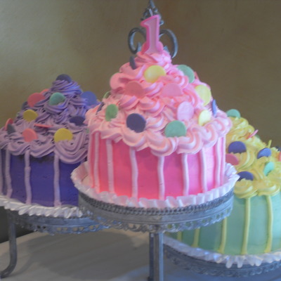 Cupcake Themed Birthday Cake And More....