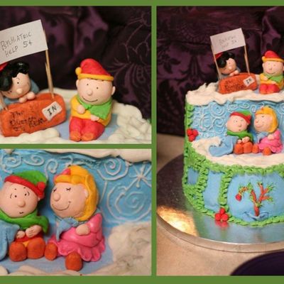 A Charlie Brown Christmas Cake