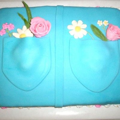 Jean Pocket Cake With Flowers