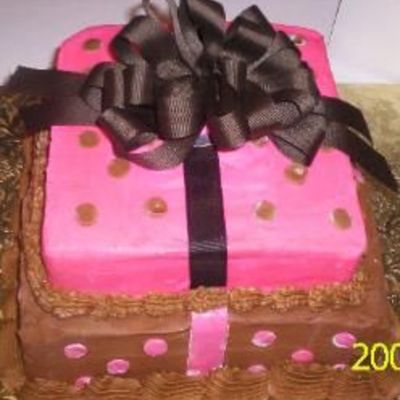 Pink&brown Cake