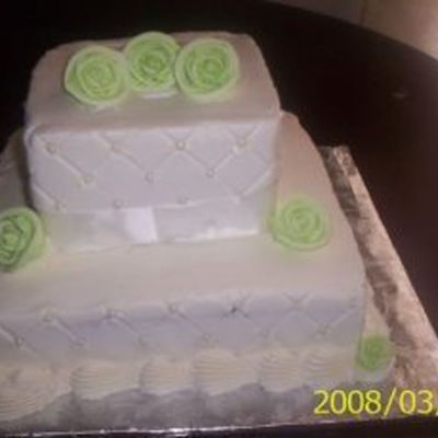 Green Rose Cake