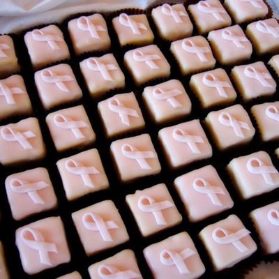 Breast Cancer Awareness Ribbon Petit Fours