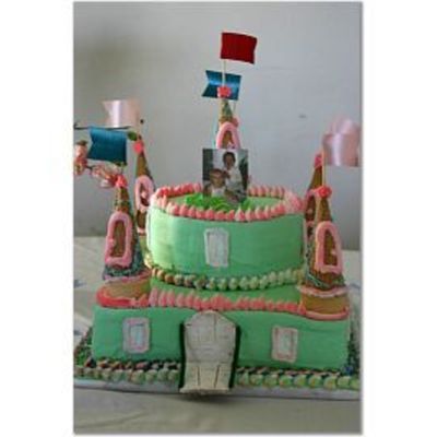 Castle Cake For Birthday-1 Year Old Girl/4 Year Old Boy
