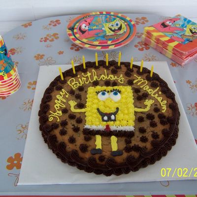 Spongebob Cookie Cake
