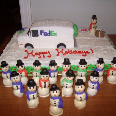 Christmas Delivery And An Army Of Snowmen