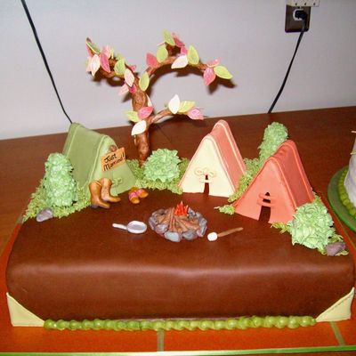 Camping Groom's Cake