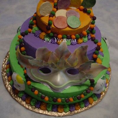 Mardi Gras - Fair Cake