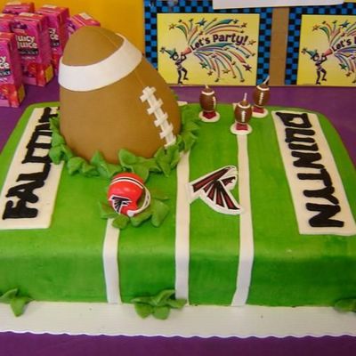 Crashing Football Cake