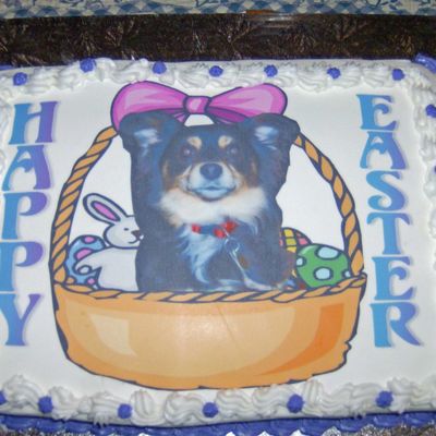 Dog In Basket/frosting Sheet