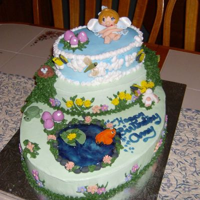 Fairy Garden Cake Front