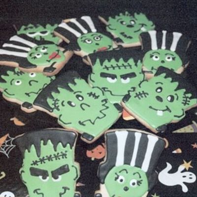 Halloween Cookies - Frankenstein & Bride