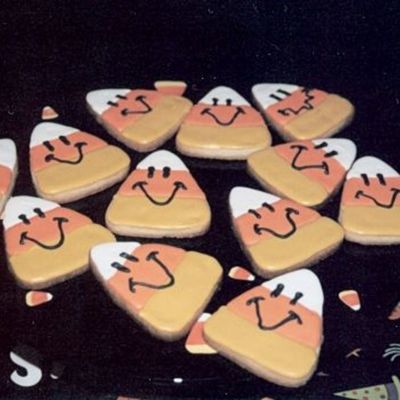Halloween Cookies - Candy Corn