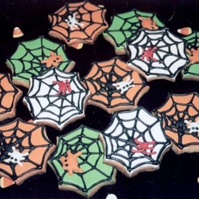 Halloween Cookies - Spiderwebs