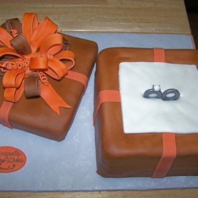 Engagement Ring Box Cake