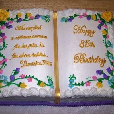 Open Book Cake