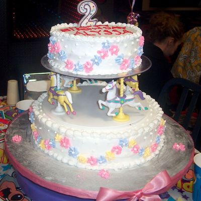 Merry Go Round Birthday Cake