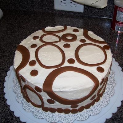 Modern Thanksgiving Cake