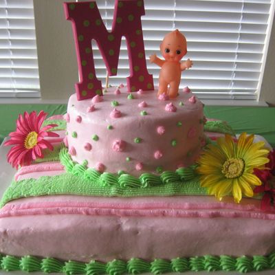 Pink And Green Baby Shower