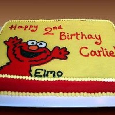 Elmo Sheet Cake