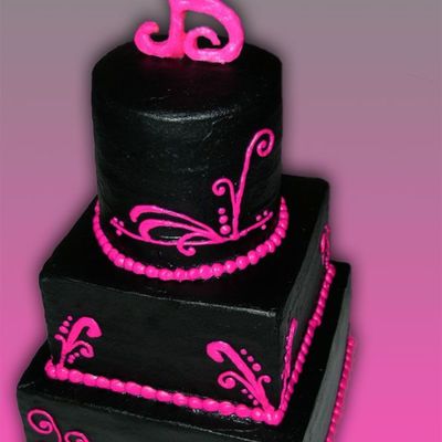 Black With Pink Accents