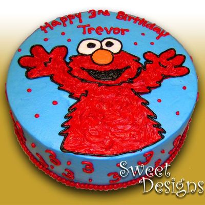 Elmo Birthday Cake