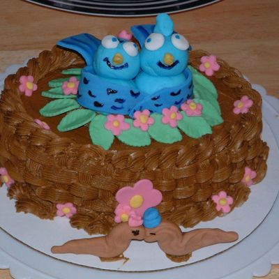 Love-Bird Anniversary Cake