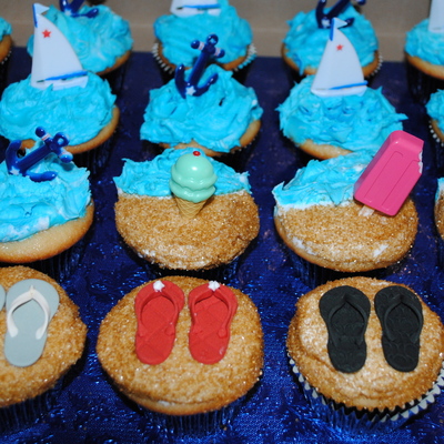 Beach Cupcakes