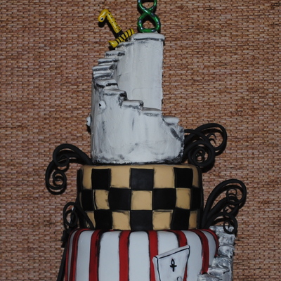 Tim Burton Inspired Cake