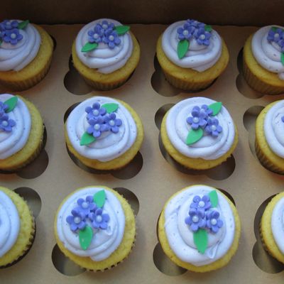 Lilac Cupcakes