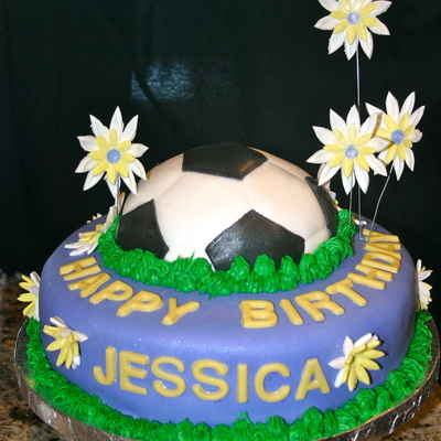 Daisy Soccer Cake