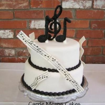 Music Theme Grooms Cake