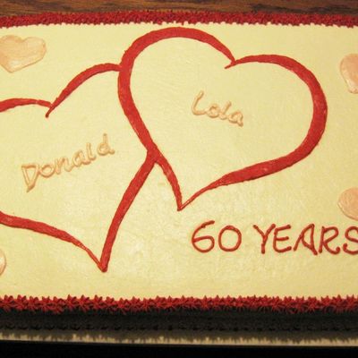 Valentine Themed 60Th Anniversary