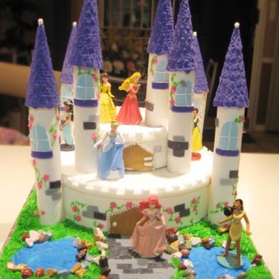 Disney Princess Castle Cake
