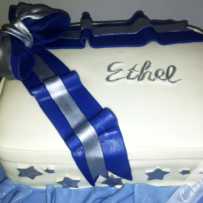 Fondant Bow Birthday Cake