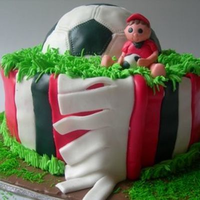 Soccer Boy Birthday Cake