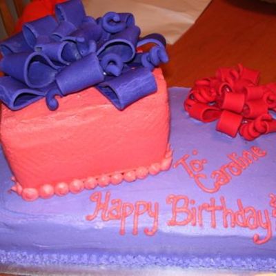 Birthday Present Cake