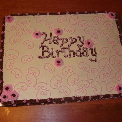 Full Sheet Birthday Cake